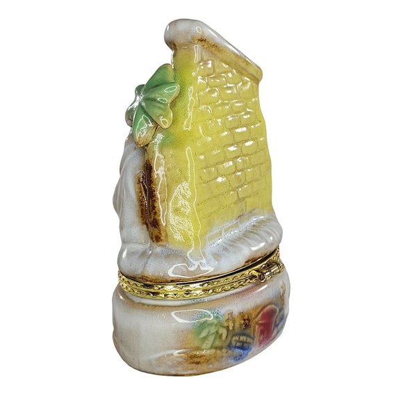 Nativity Scene Trinket Box Hinged Ceramic Mary Joseph Baby Jesus - Picture 5 of 10